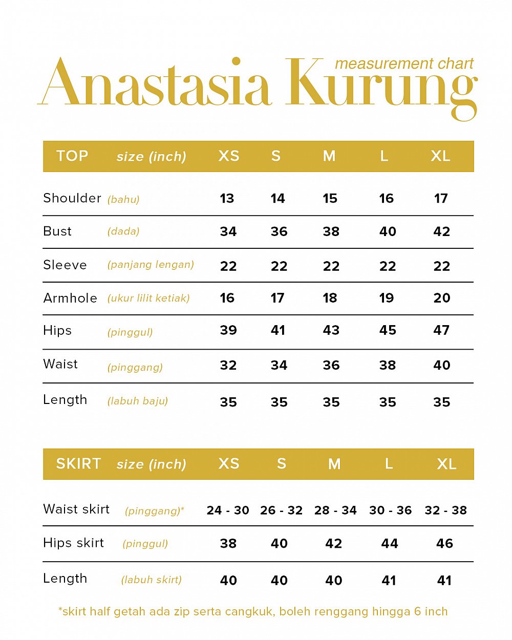 ANASTASIA KURUNG - CREAM