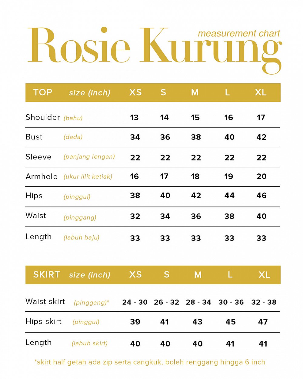 ROSIE KURUNG - YELLOW