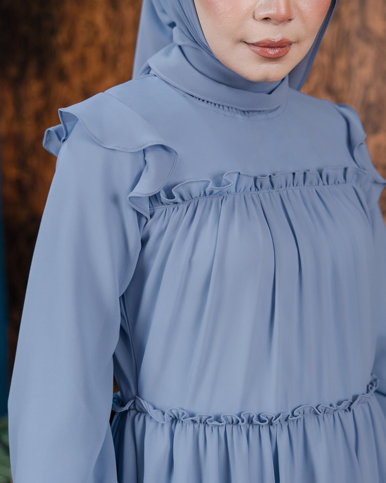 ALICE BLOUSE - ASH BLUE