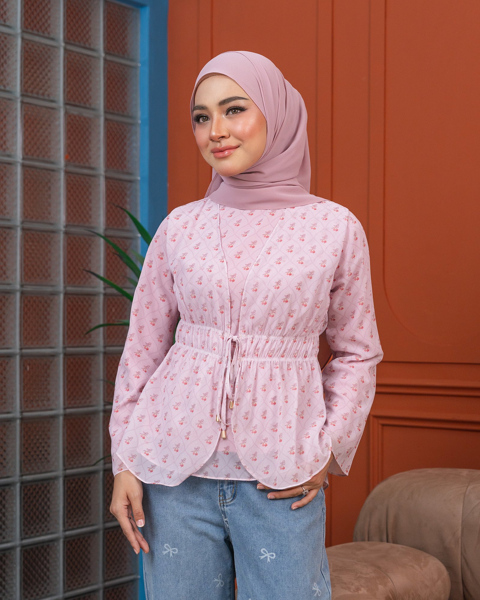 AMORA BLOUSE - BLUSH MAUVE