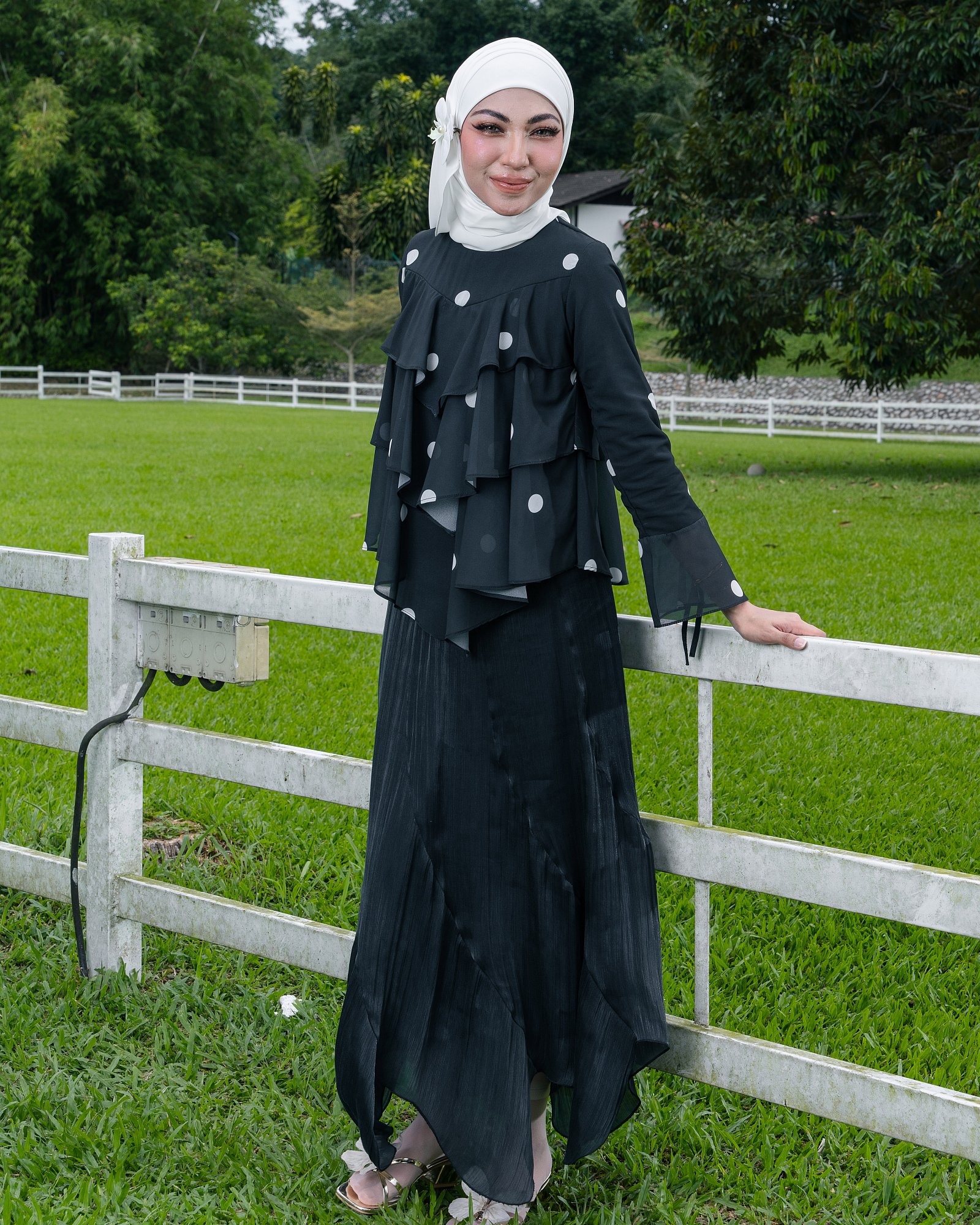 GISELLE BLOUSE - SLATE BLACK