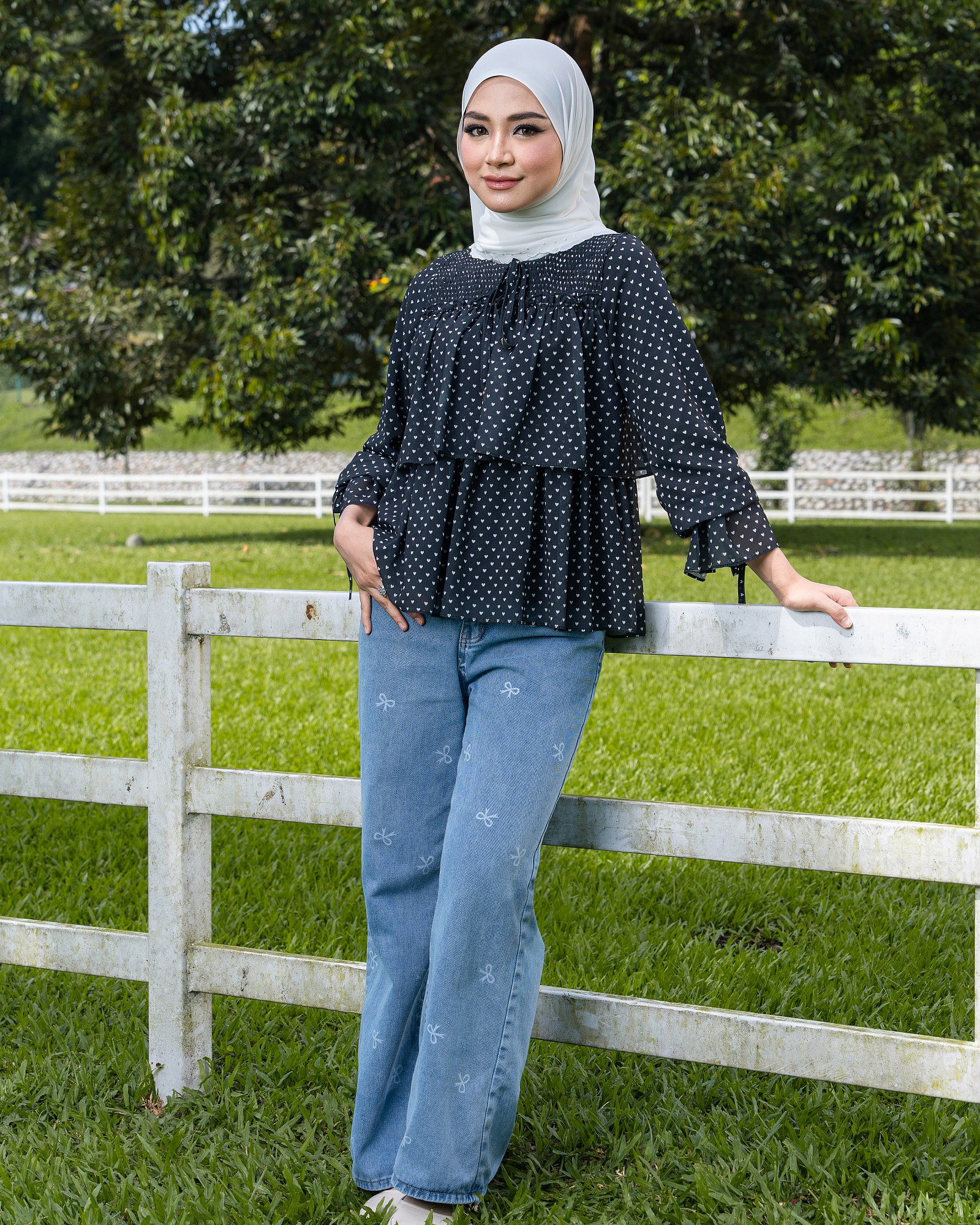 DOLLY BLOUSE - SLATE BLACK