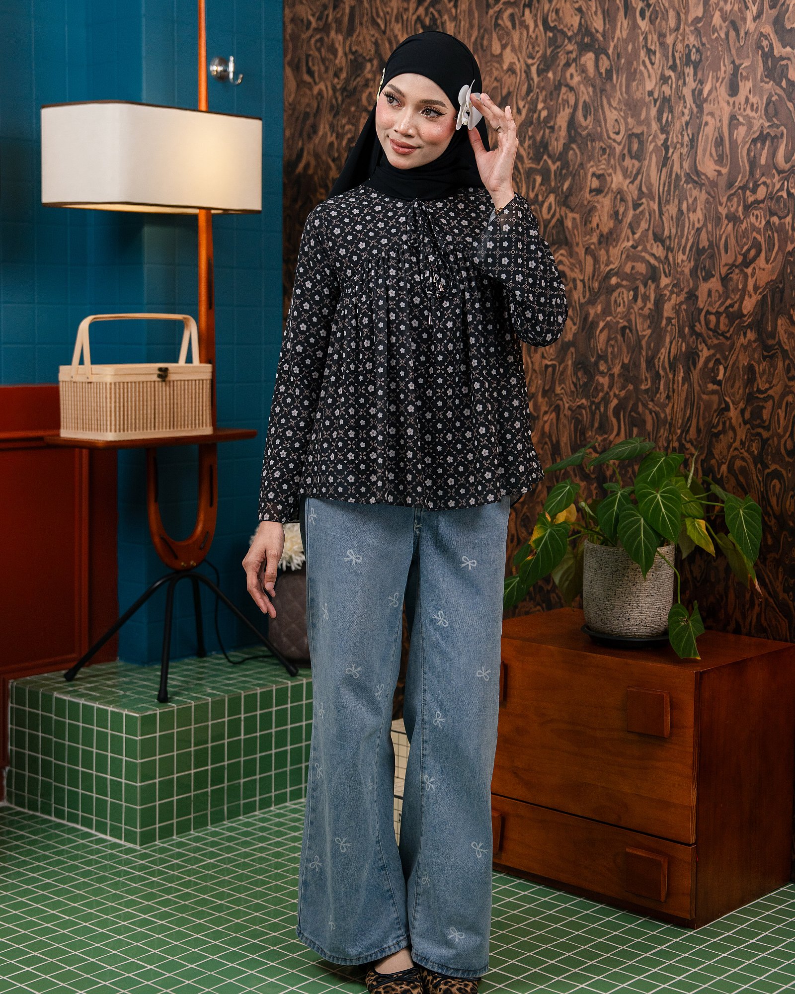 POPPY BLOUSE - BLACK