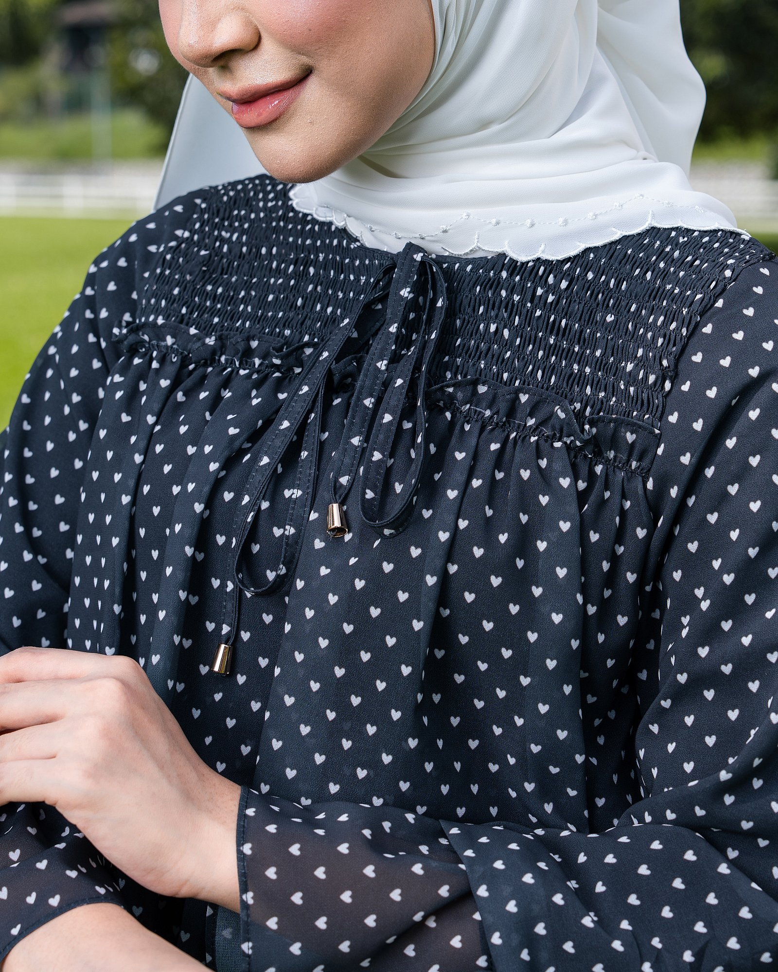 DOLLY BLOUSE - SLATE BLACK