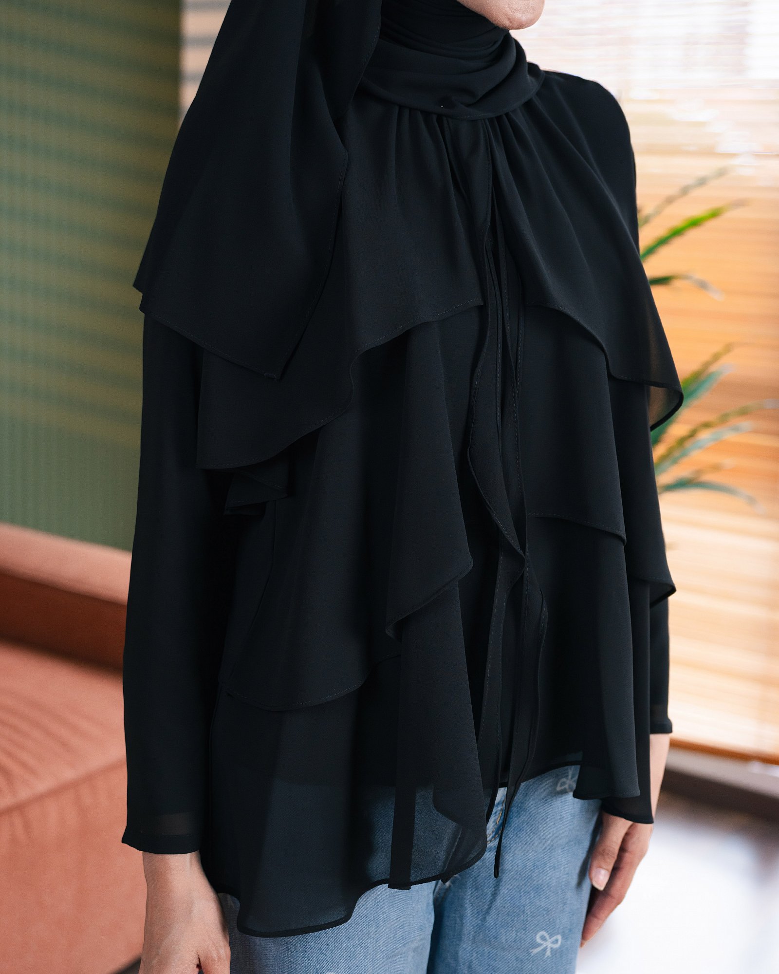 CLEO BLOUSE - BLACK
