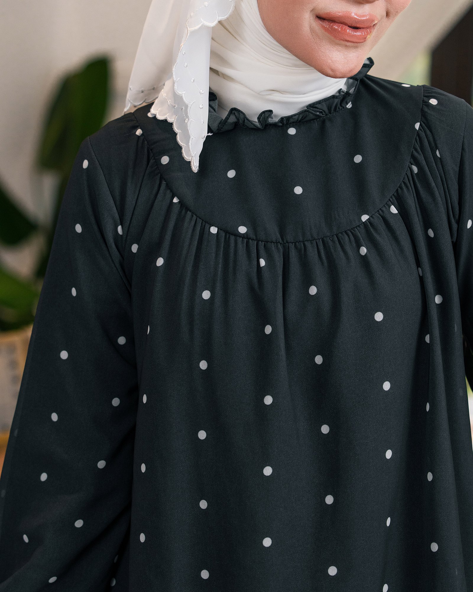 SEINNA BLOUSE - SLATE BLACK