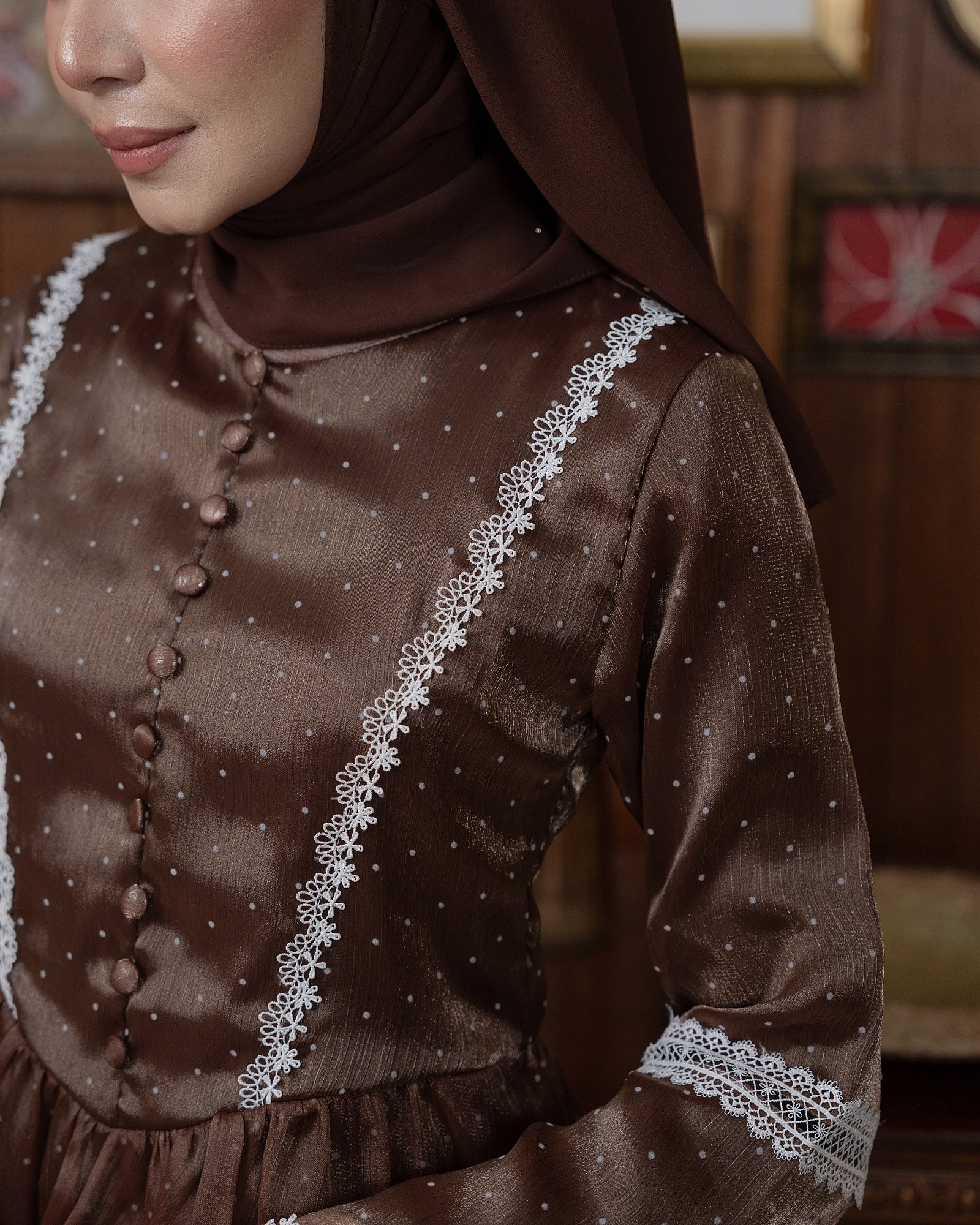 EIRA BLOUSE - ESPRESSO BROWN