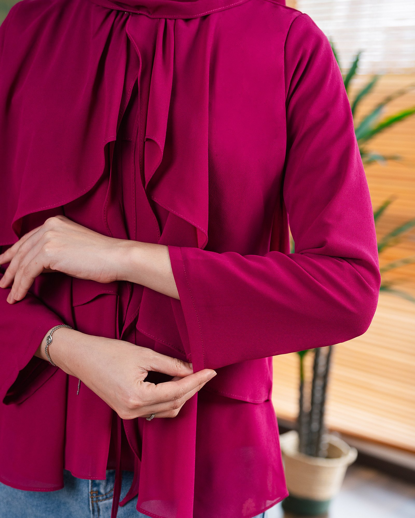 CLEO BLOUSE - FUCHSIA PINK