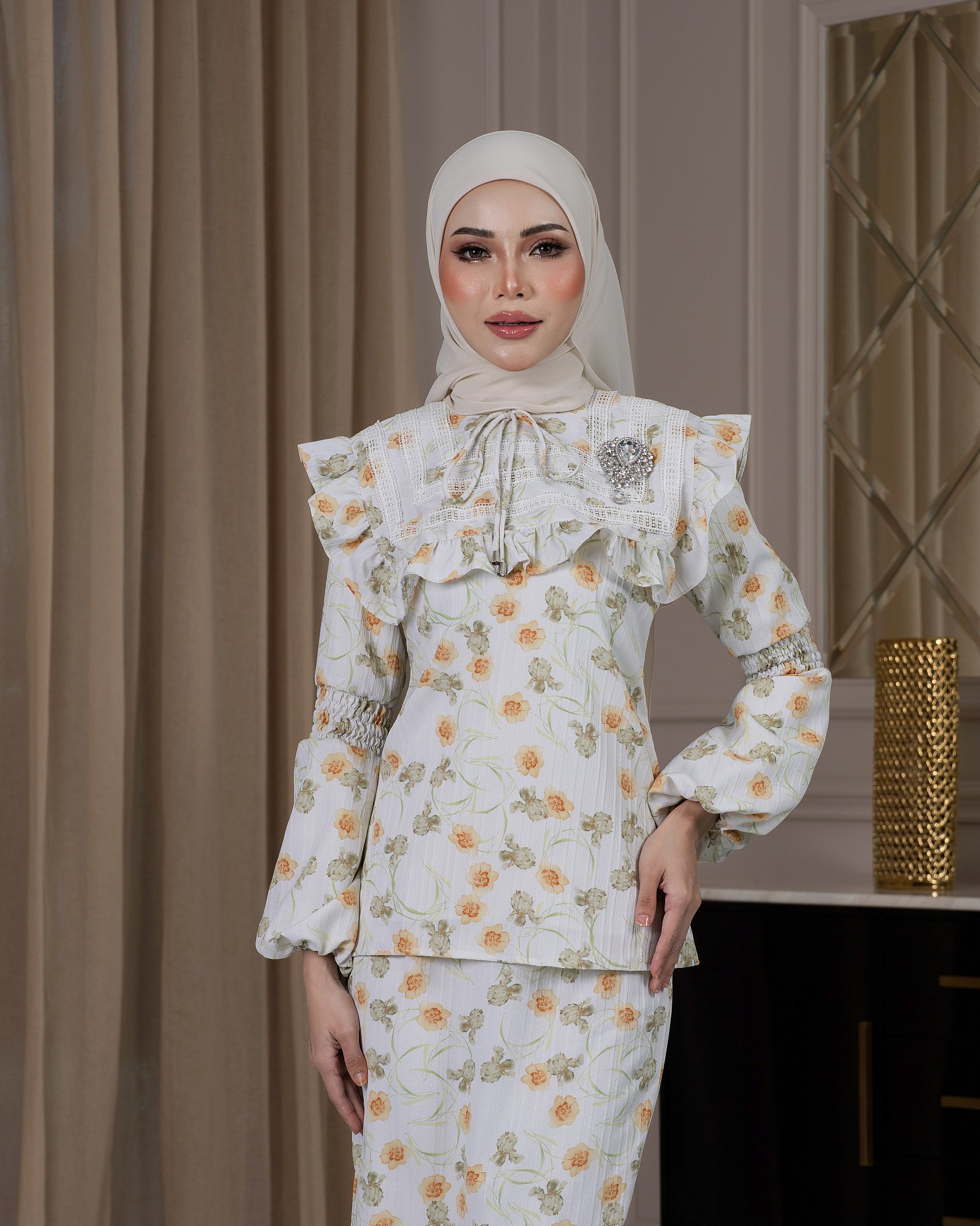 LUCY KURUNG - GREEN MUSTARD