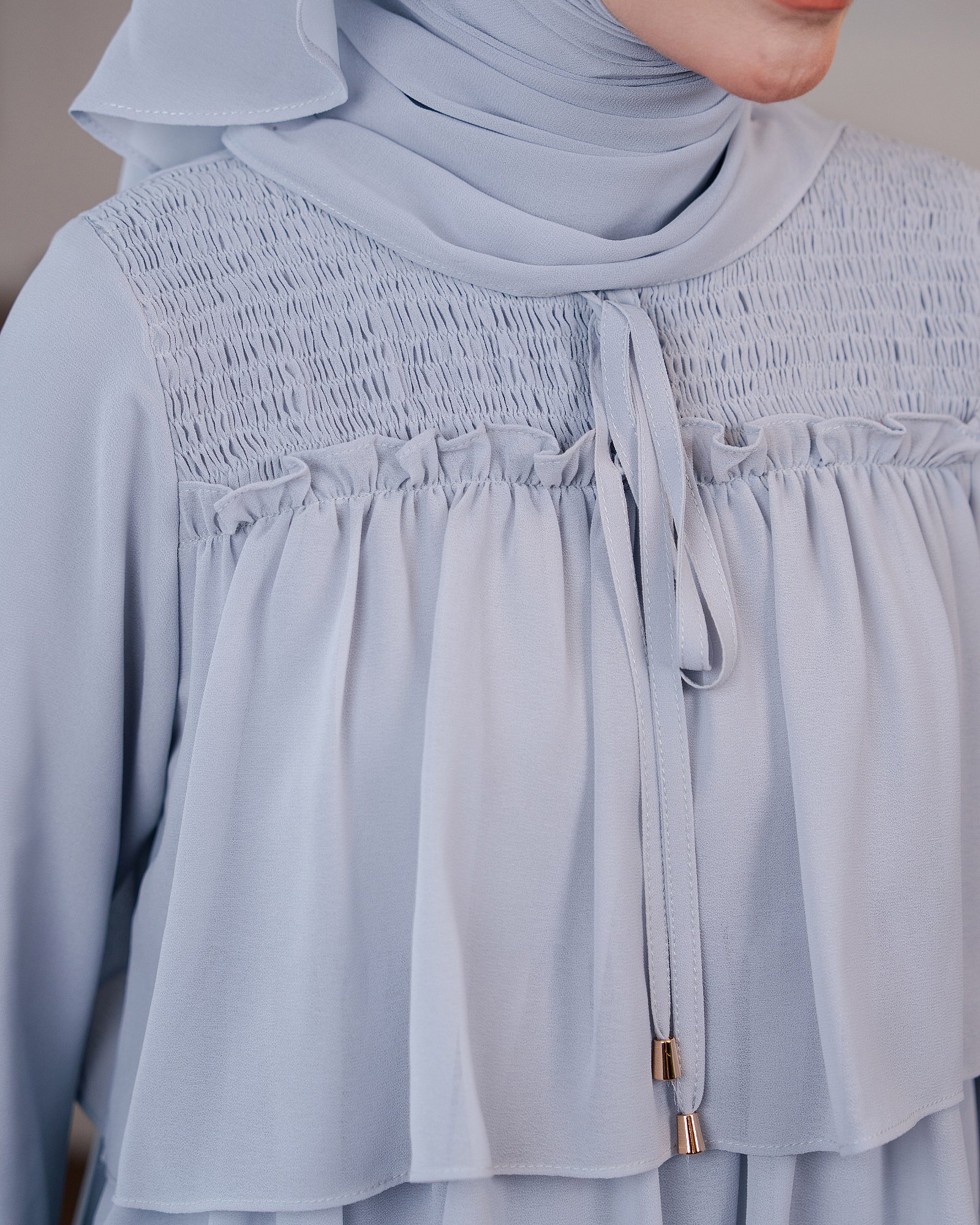 DOLLY BLOUSE - LIGHT GREY