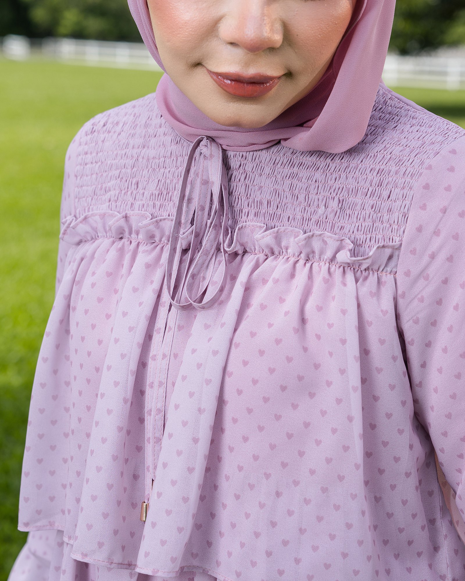 DOLLY BLOUSE - LILAC BLUSH