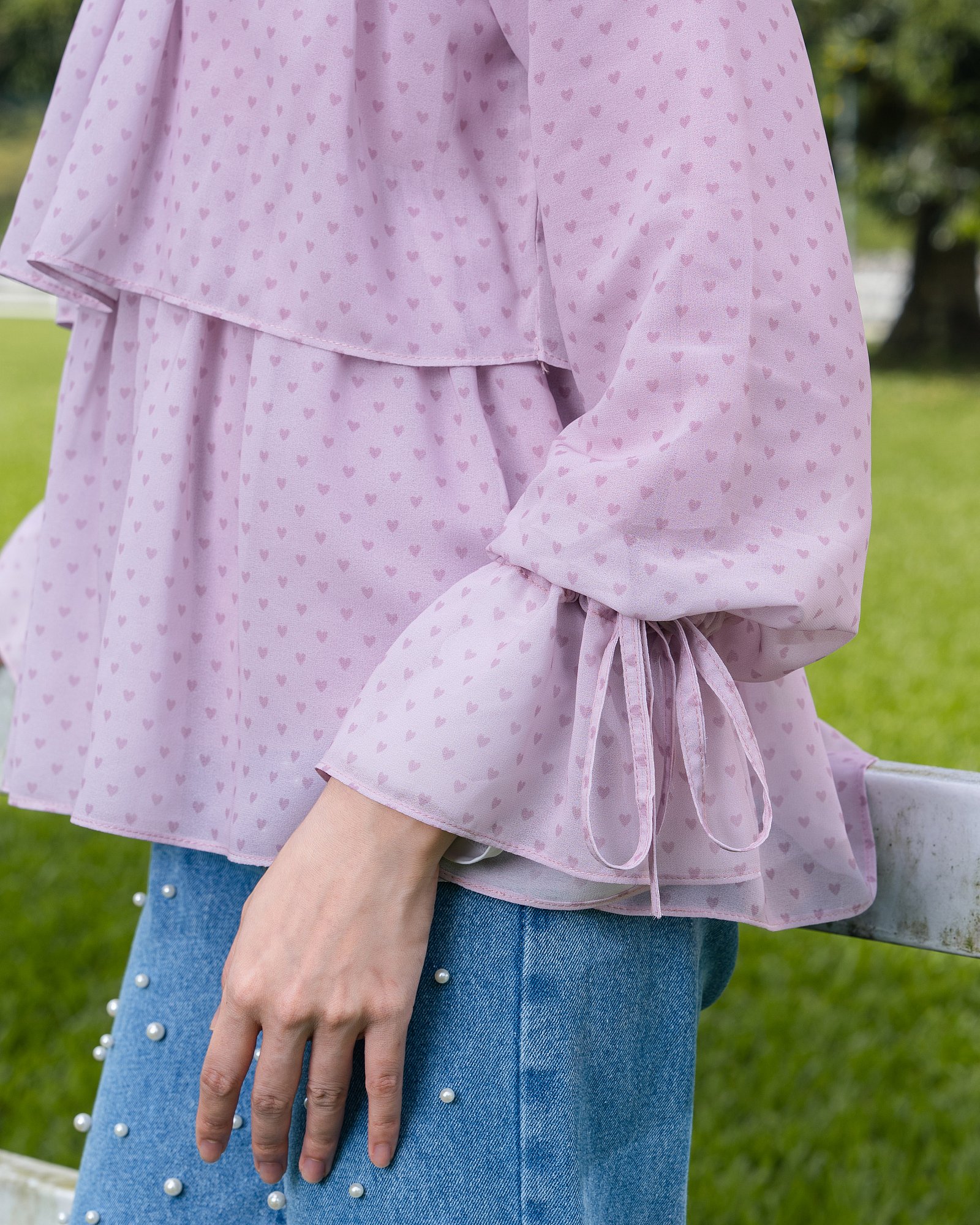 DOLLY BLOUSE - LILAC BLUSH
