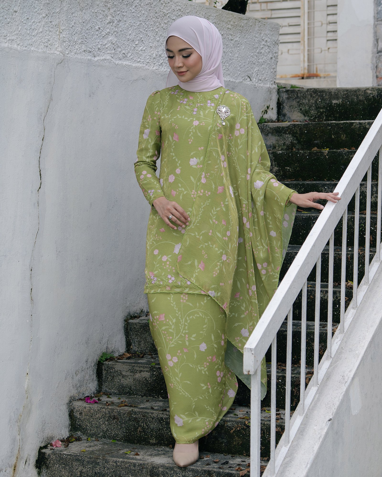 SEIRRA KURUNG - LIME GREEN