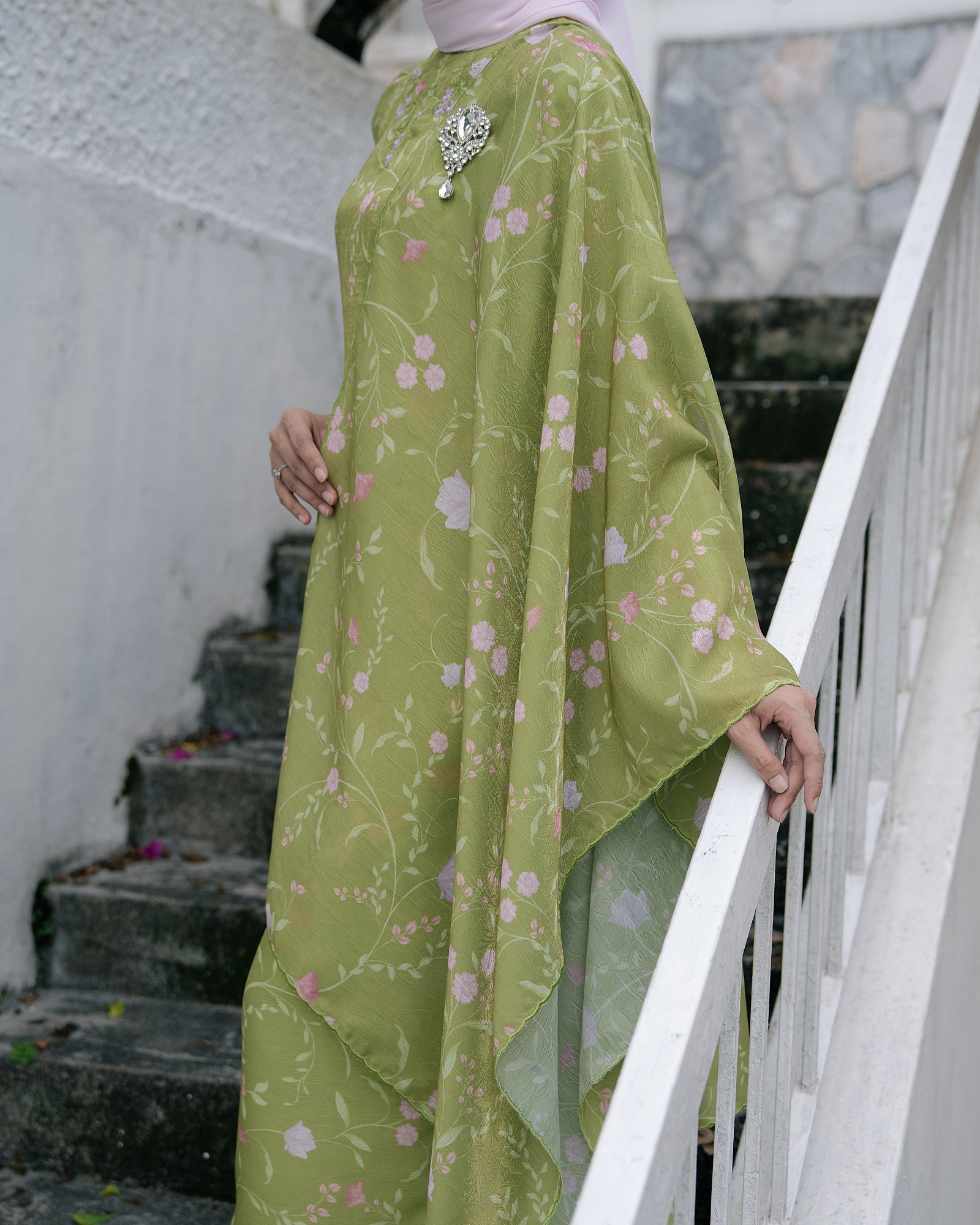 SEIRRA KURUNG - LIME GREEN