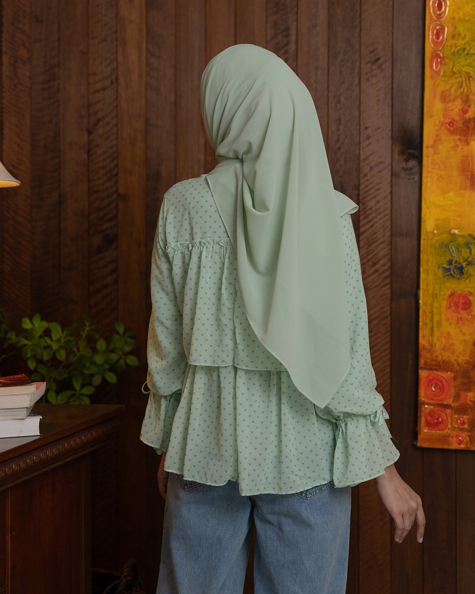 DOLLY BLOUSE - APPLE MINT