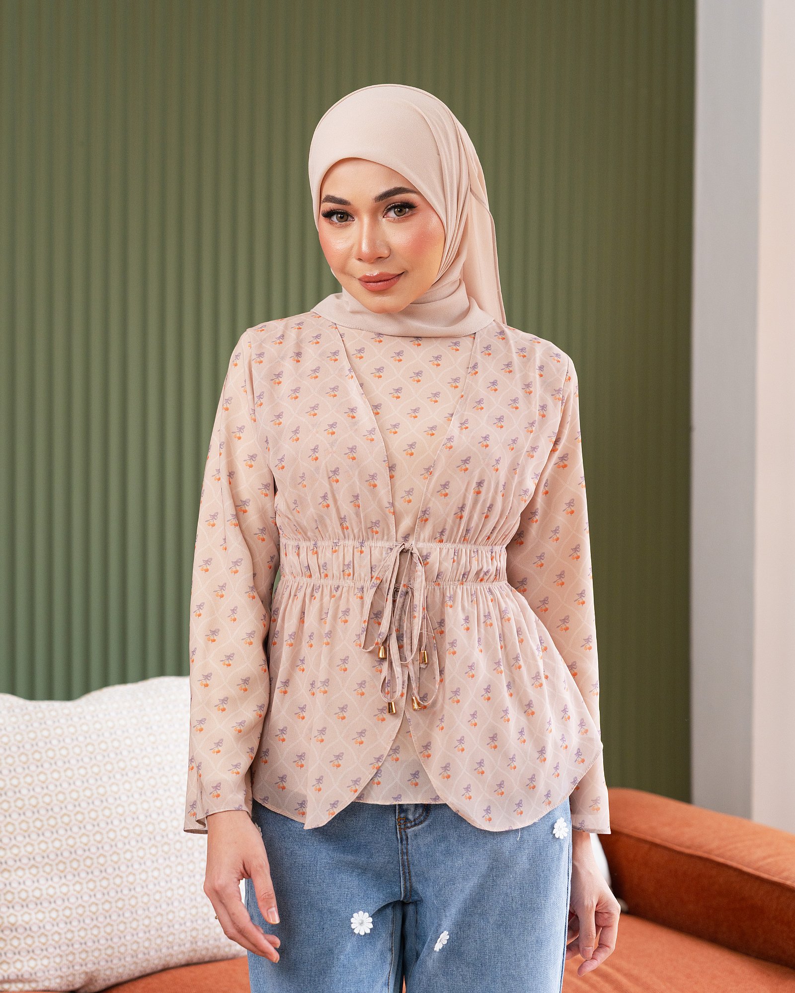 AMORA BLOUSE - WARM SAND