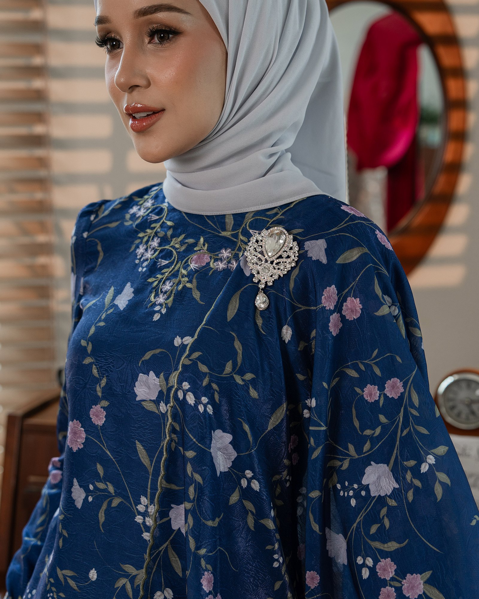 SEIRRA KURUNG - NAVY BLUE