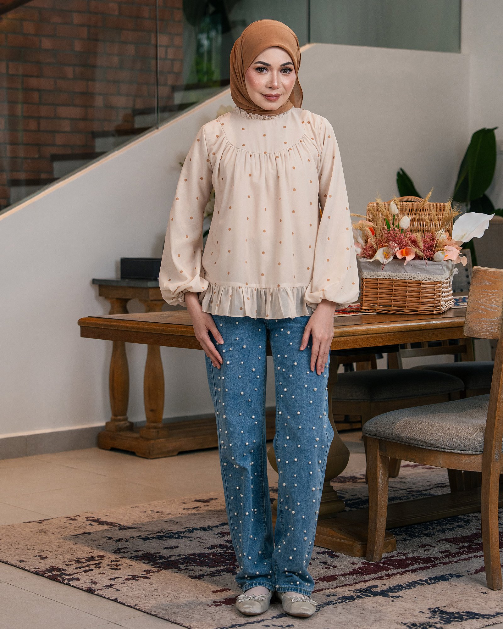SEINNA BLOUSE - OATMILK