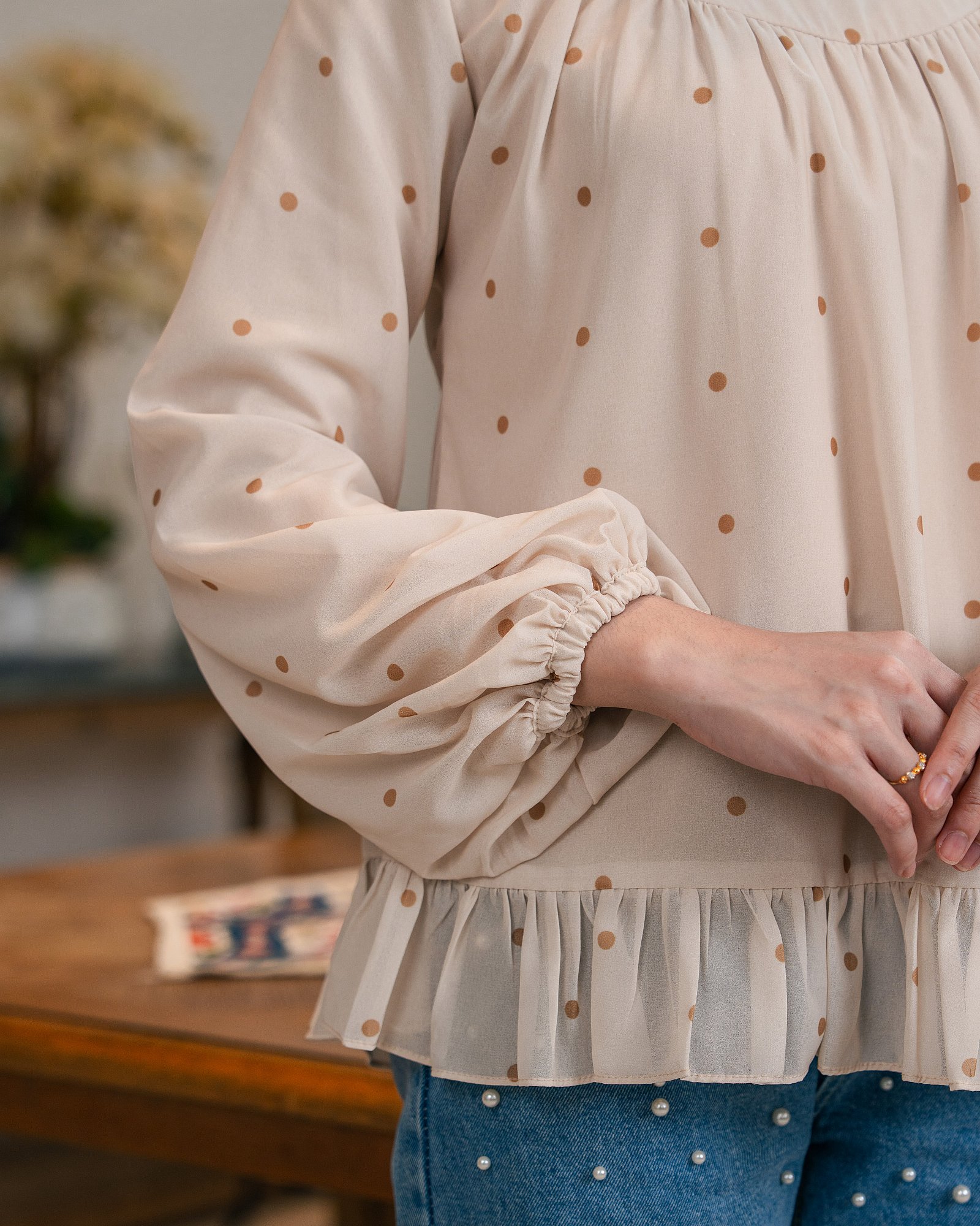 SEINNA BLOUSE - OATMILK