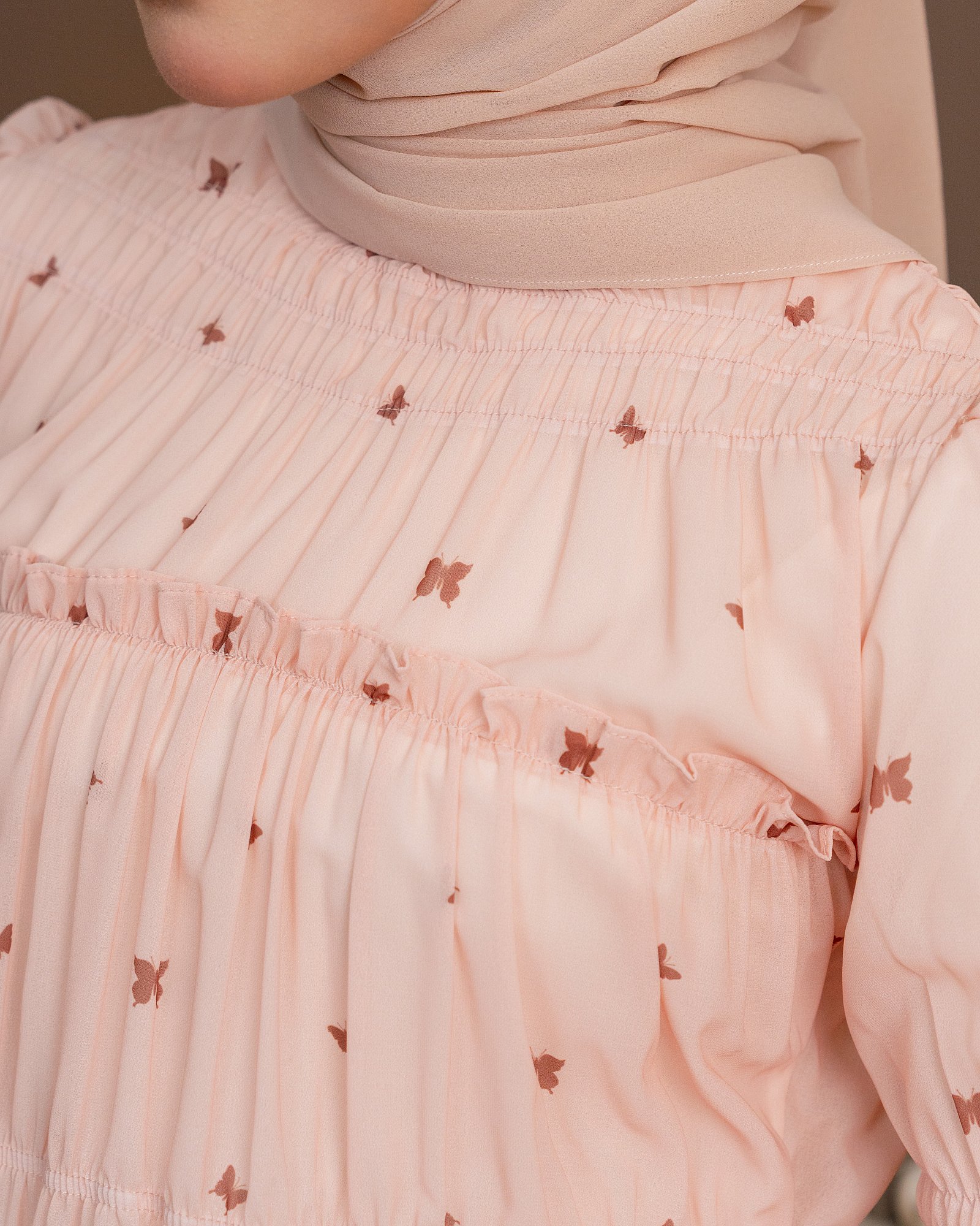 LULU BLOUSE - BLUSH CORAL