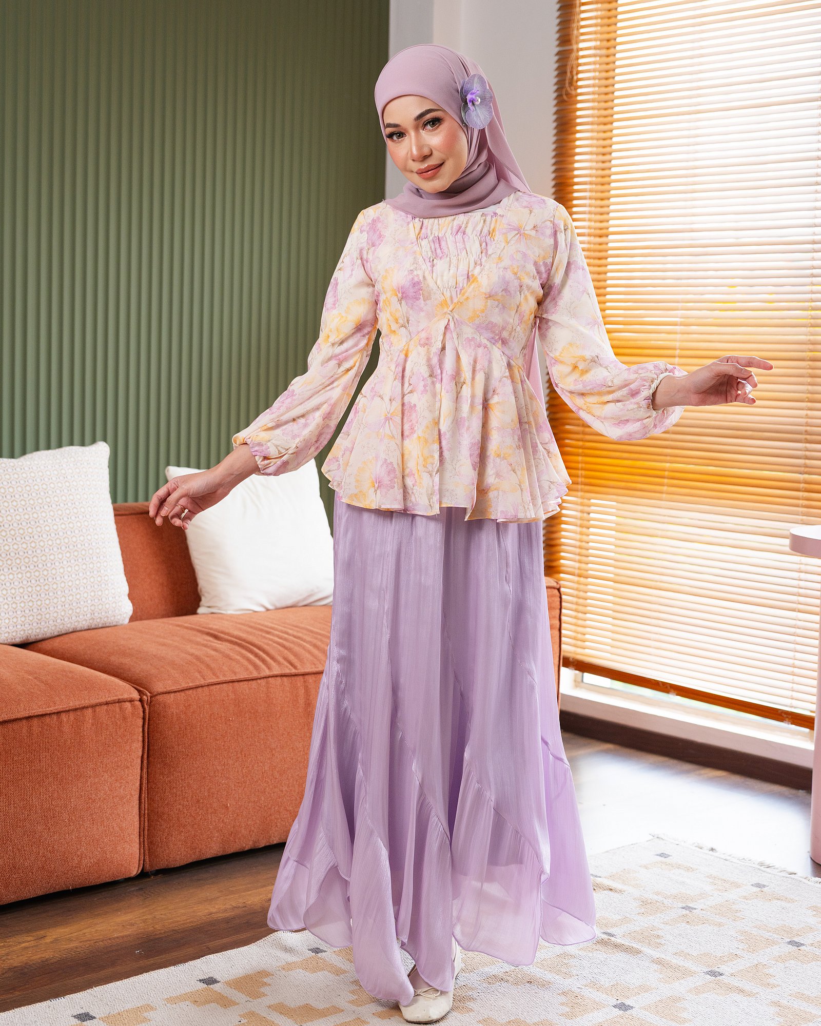 FLORA BLOUSE - GOLDEN PURPLE
