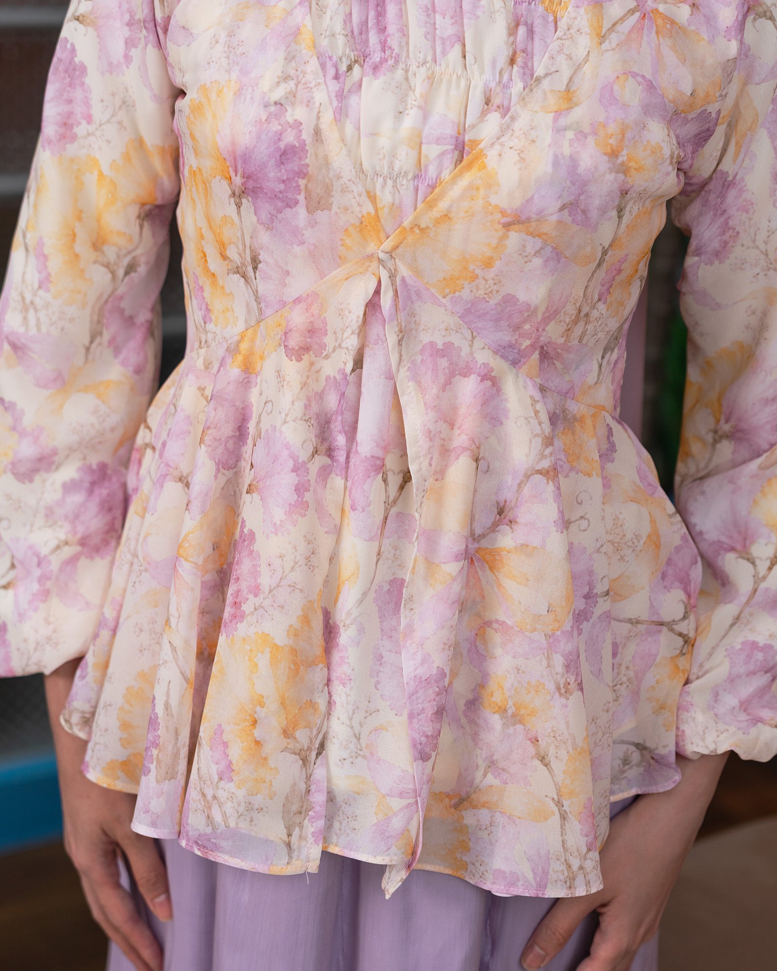 FLORA BLOUSE - GOLDEN PURPLE