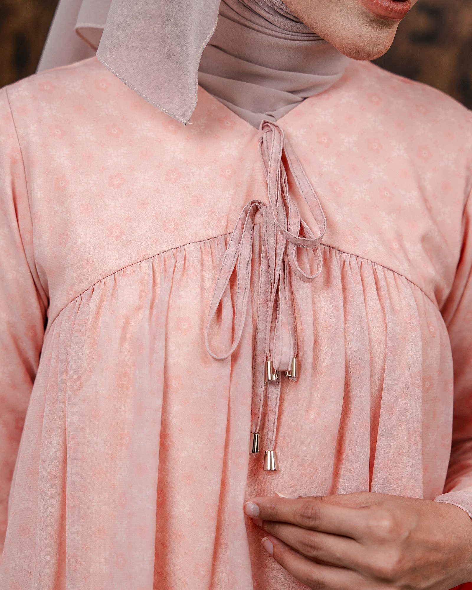 POPPY BLOUSE - BLUSH PEACH