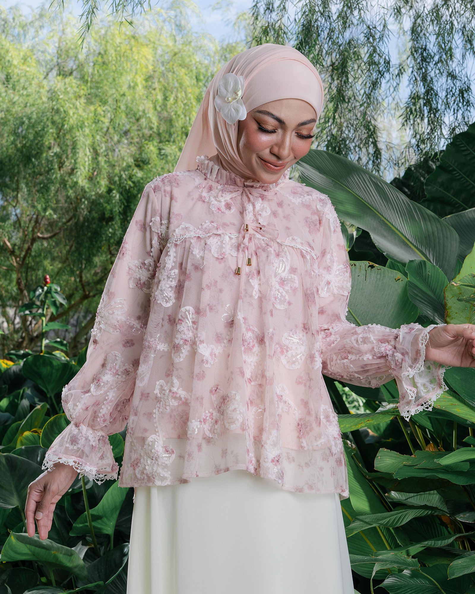 MOLY BLOUSE - ROSY PEACH