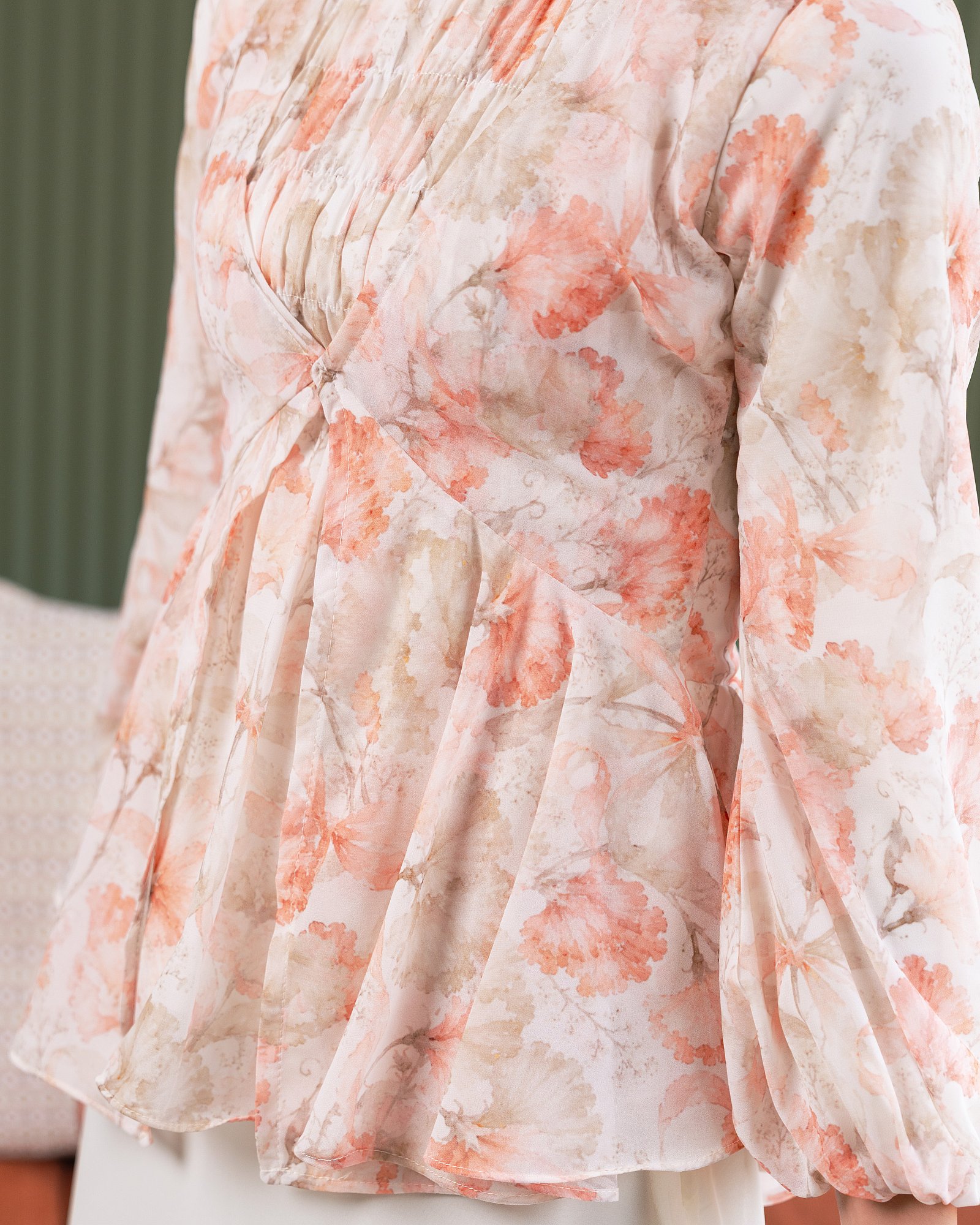 FLORA BLOUSE - SUNSET MOSSY
