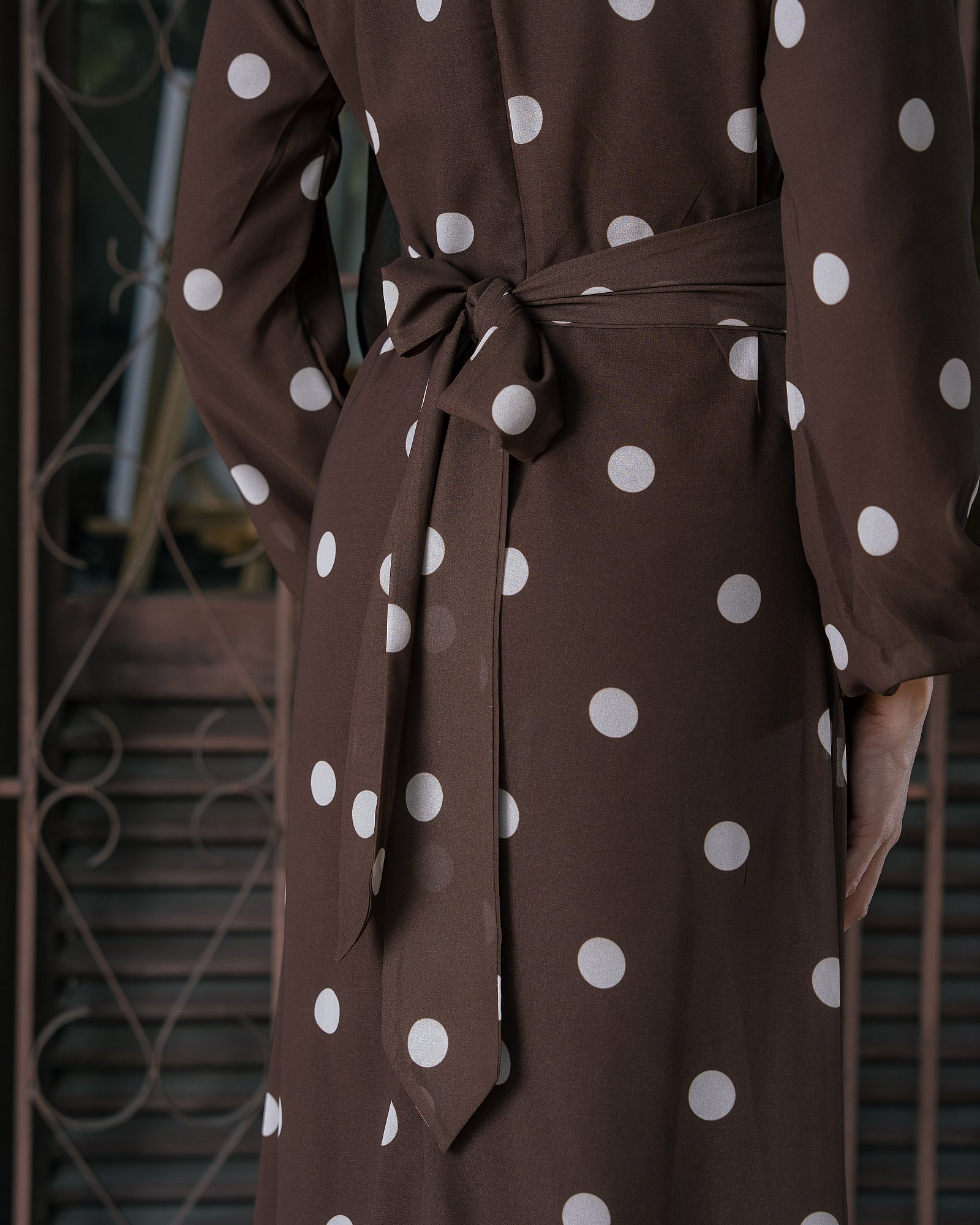 DAISY DRESS - DEEP BROWN