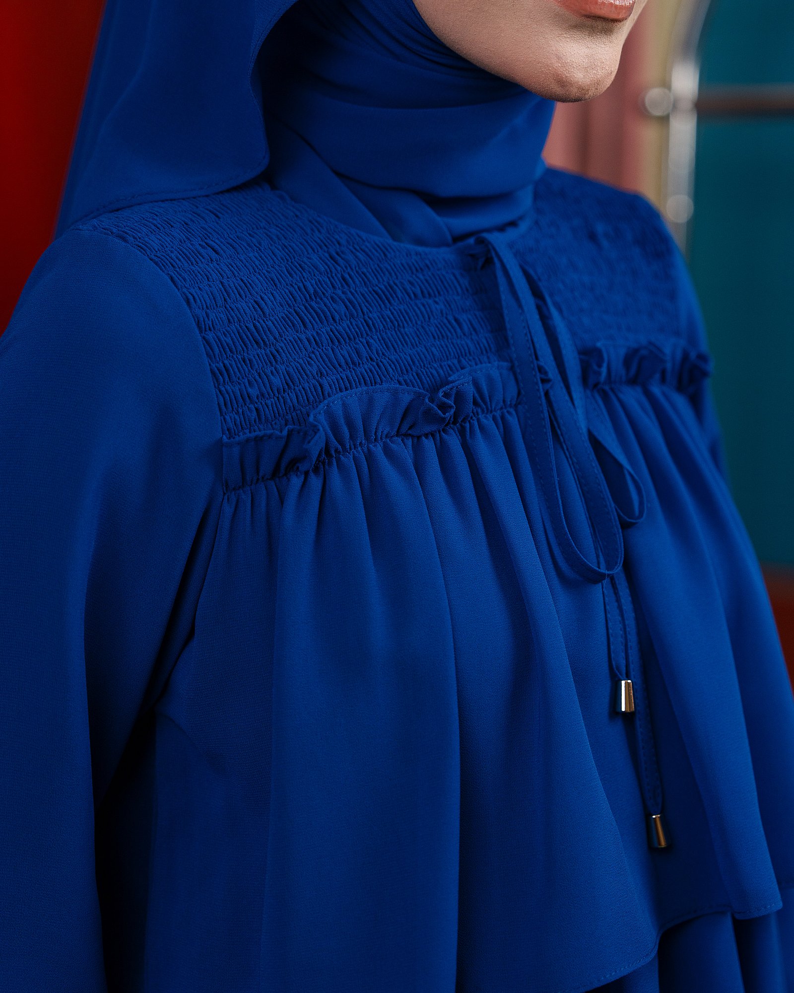 DOLLY BLOUSE - ROYAL BLUE