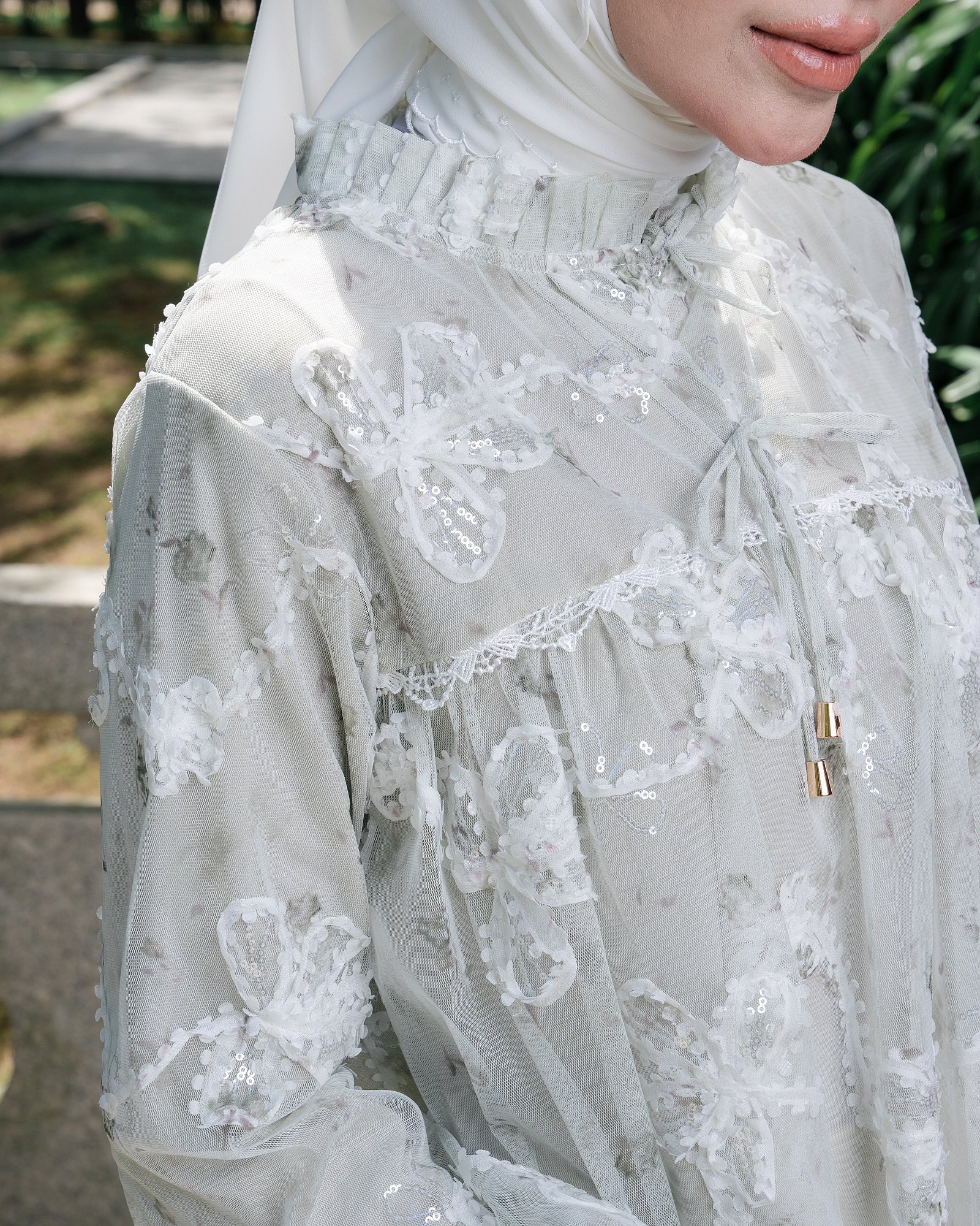 MOLY BLOUSE - SAGE MIST