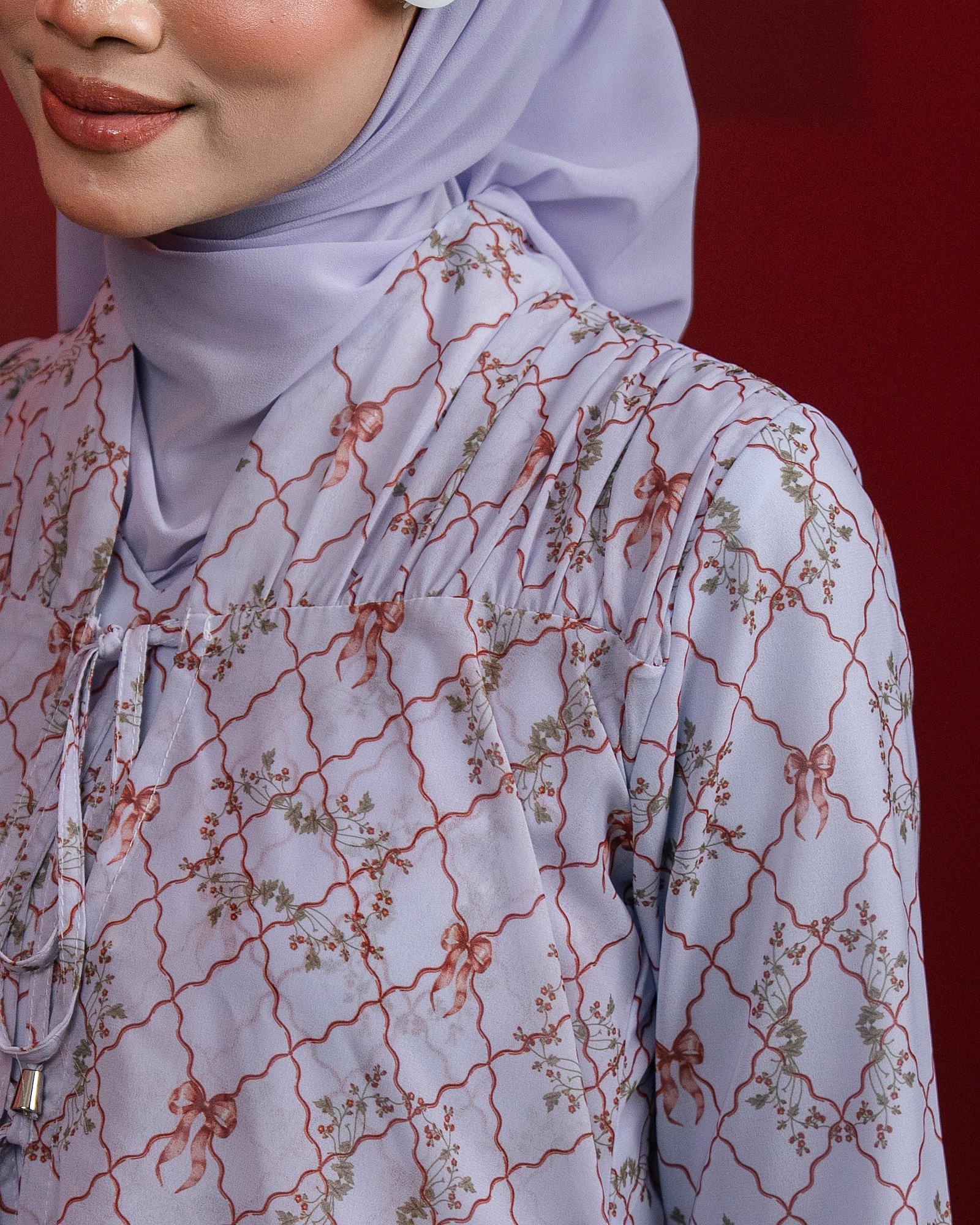 PEONY BLOUSE - SHY LAVENDER