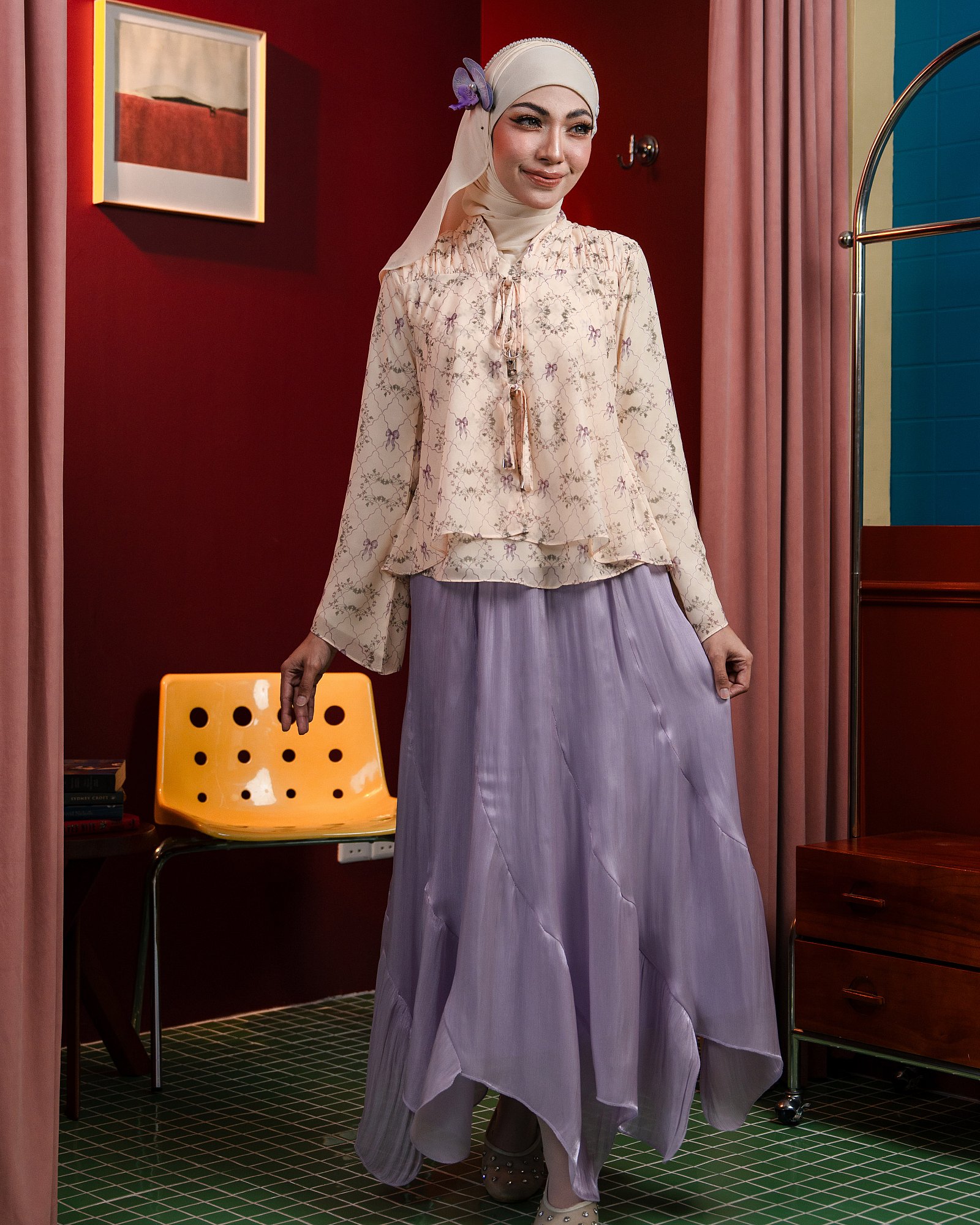 PEONY BLOUSE - CREAM YELLOW
