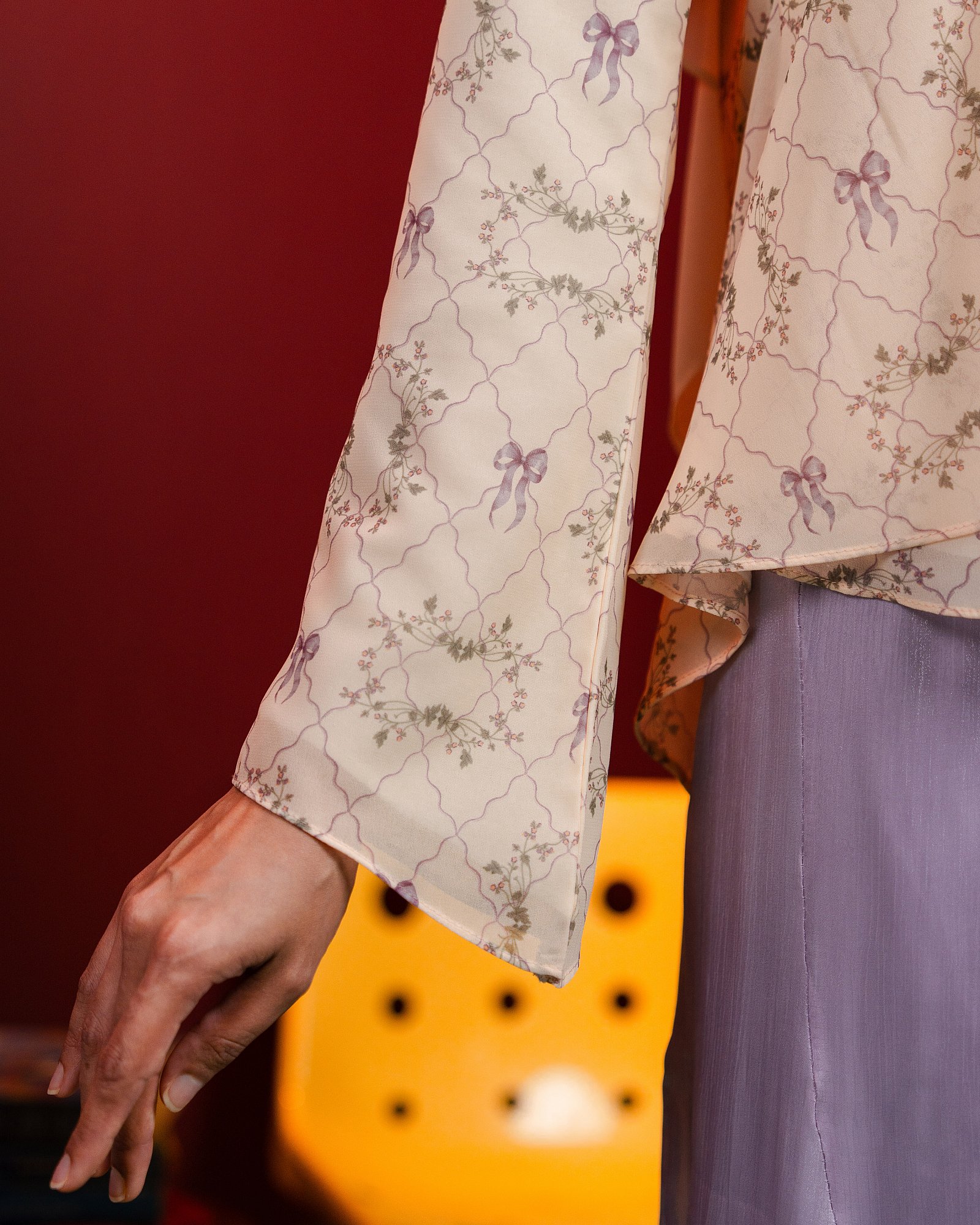PEONY BLOUSE - CREAM YELLOW