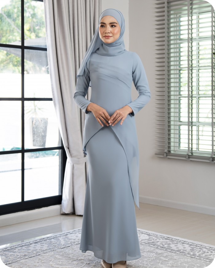 CATHELYN KURUNG - ASH BLUE