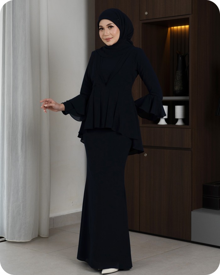 ROSY PEPLUM - DARK BLUE