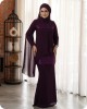 BELLEROSE KURUNG - DARK PURPLE