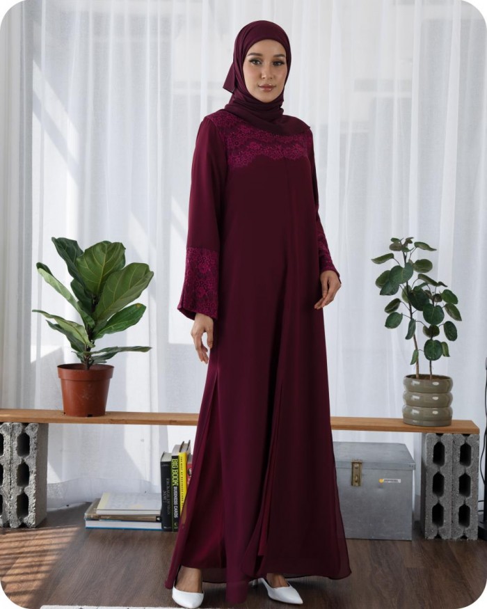NAYLA JUBAH - DARK MAROON
