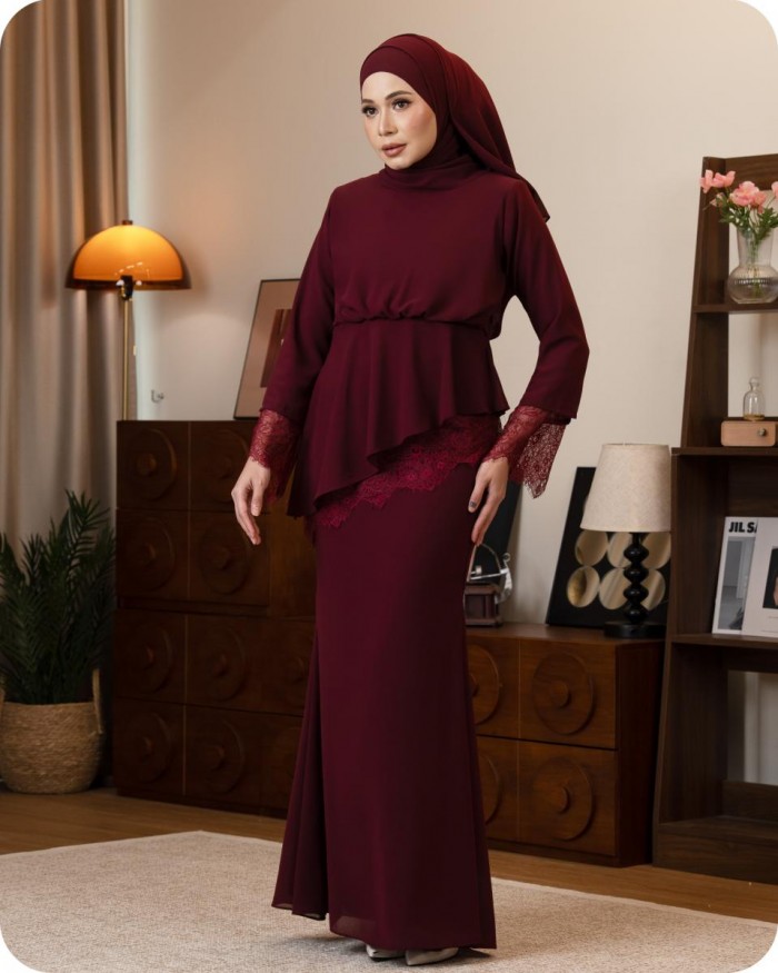 OLIVIA KURUNG - DARK MAROON
