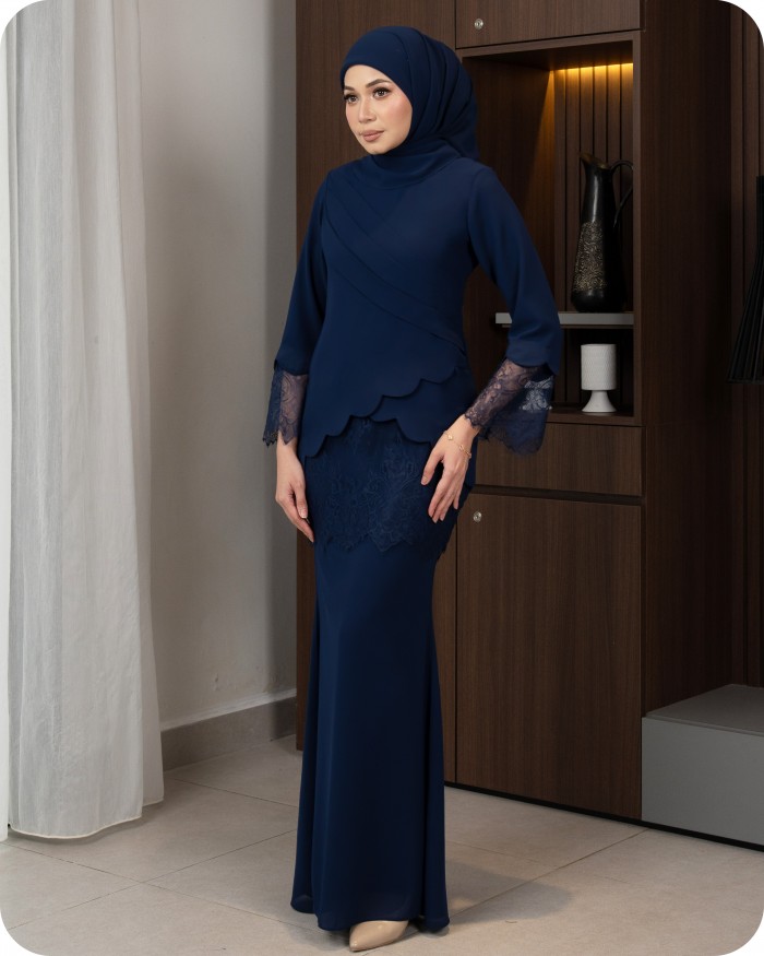 IRIS KURUNG - NAVY BLUE