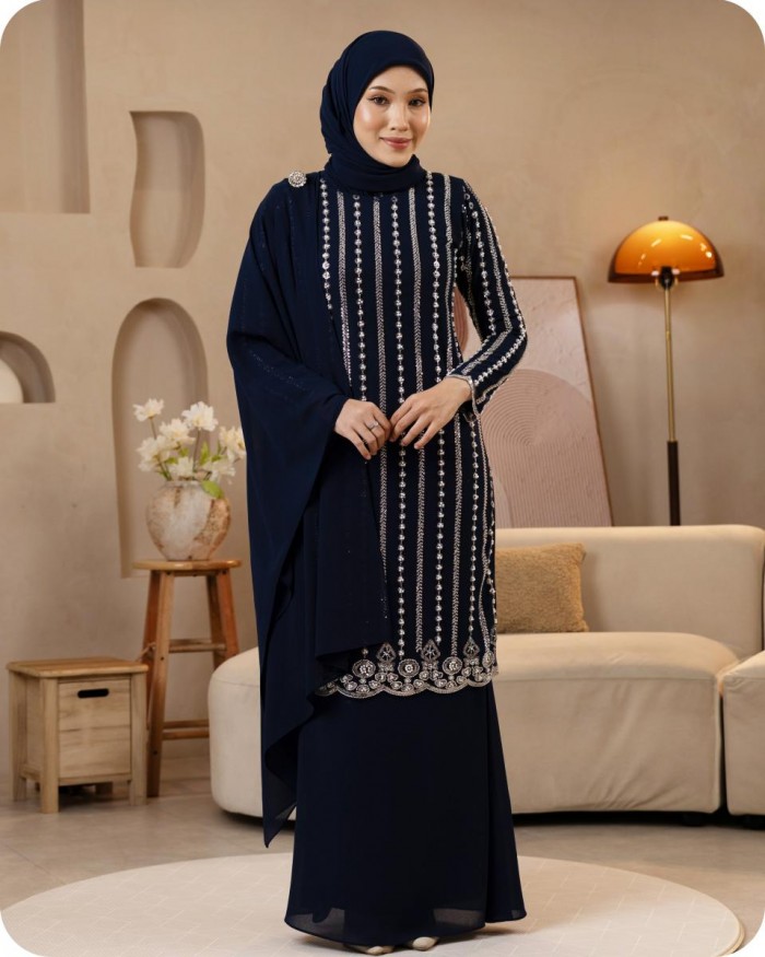 ELEANOR KURUNG - NAVY BLUE