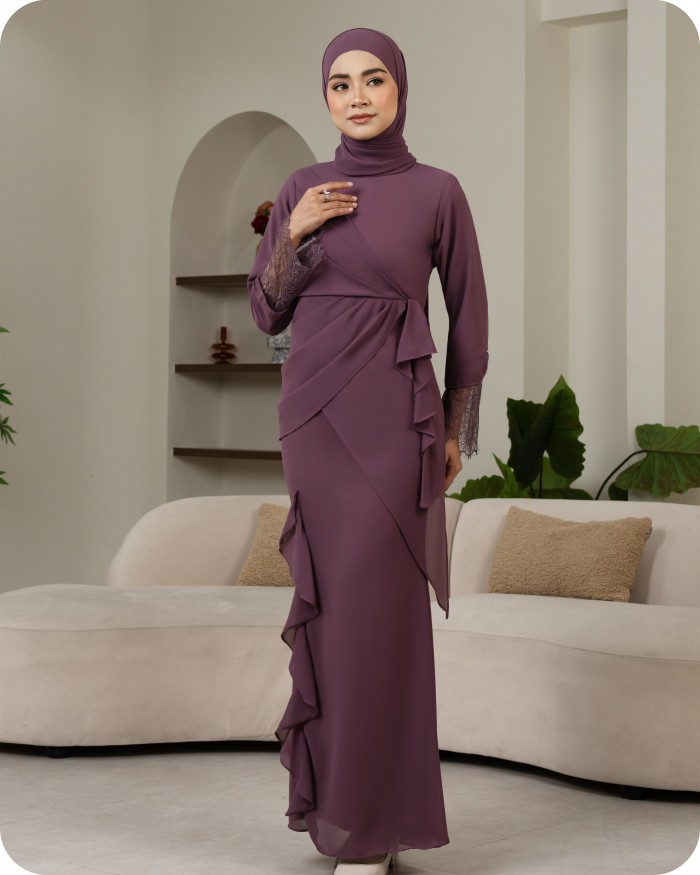 EVELINA KURUNG - PLUM PURPLE