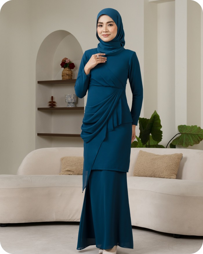 SERENA KURUNG - TEAL BLUE