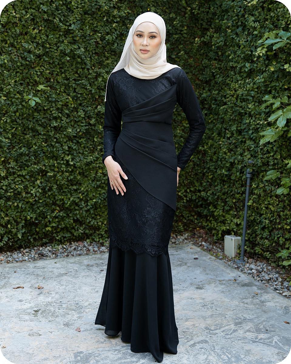 DELUNA KURUNG - BLACK DELUNA KURUNG - BLACK