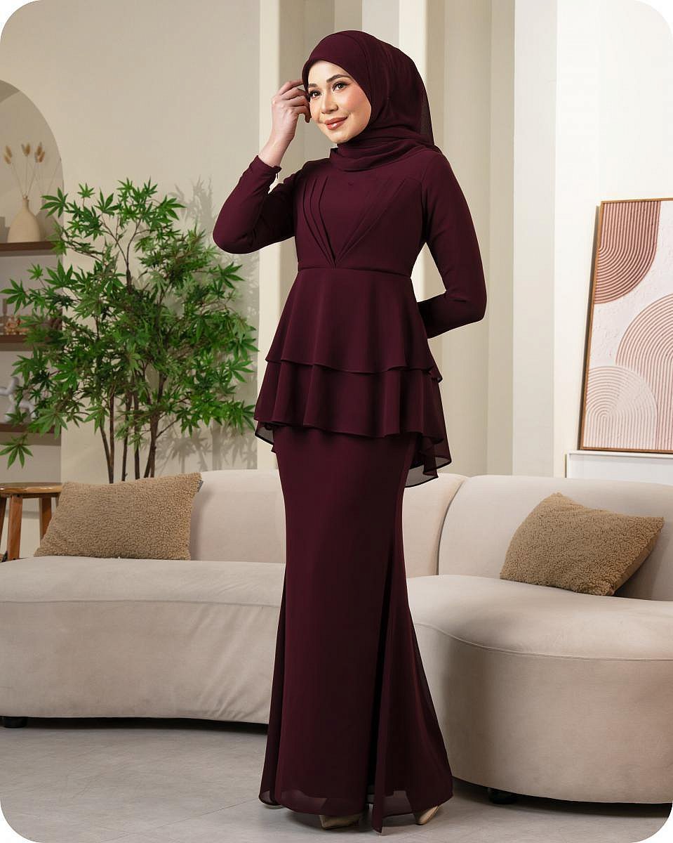 IVY KURUNG - BURGUNDY