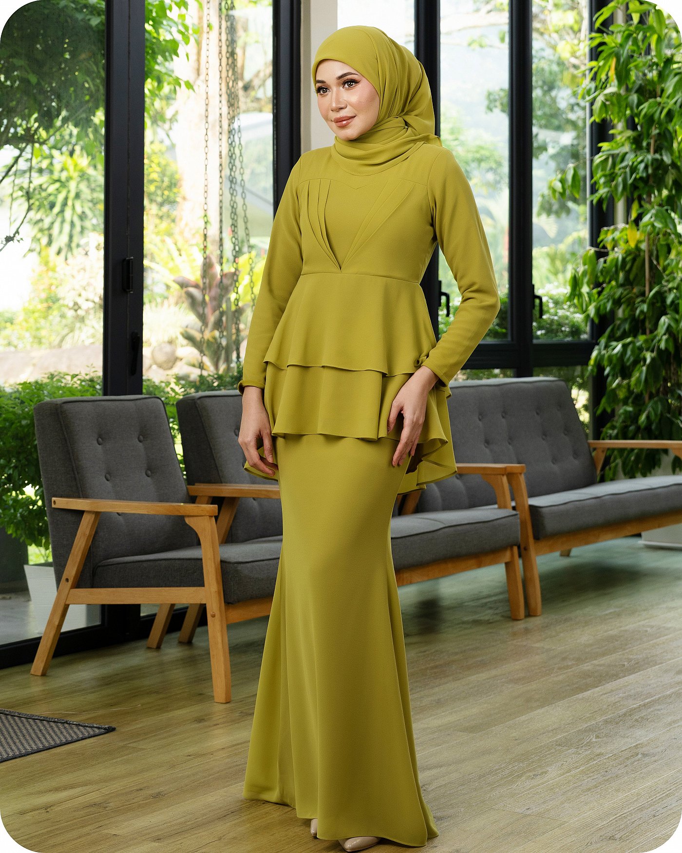 IVY KURUNG - LIME GREEN