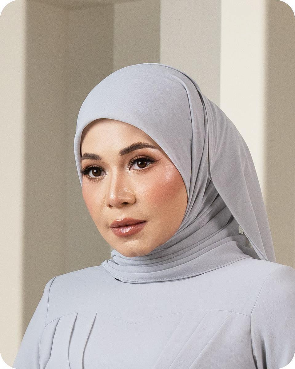 PLAIN SHAWL - LIGHT GREY