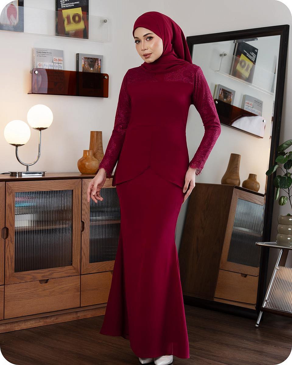 LUNA KURUNG - MAROON