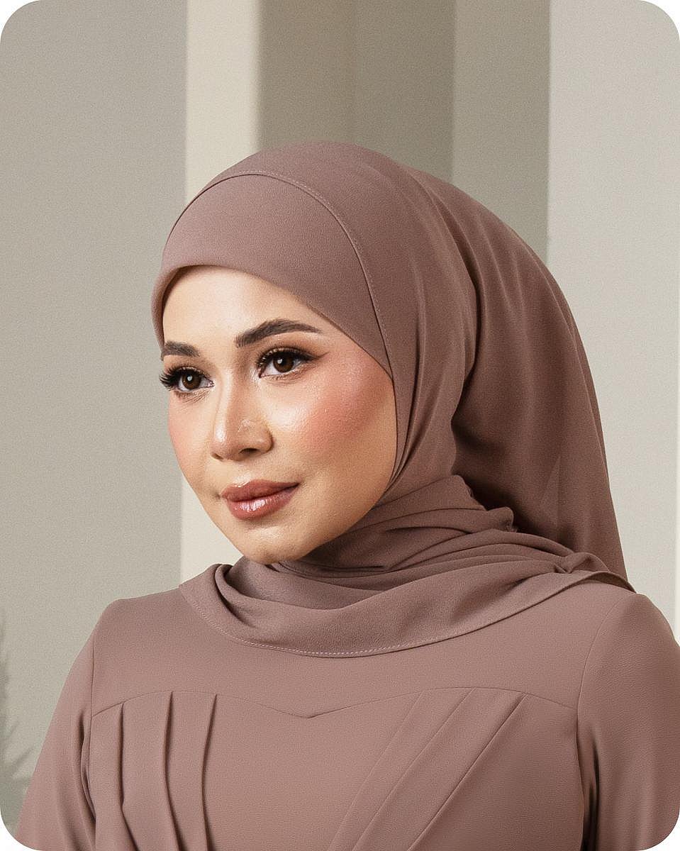 PLAIN SHAWL - MOCHA